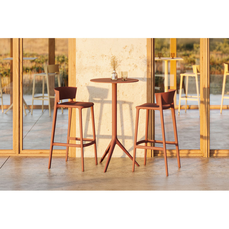 Africa Bar / Counter Stool (Indoor/Outdoor), Ecru, 26"