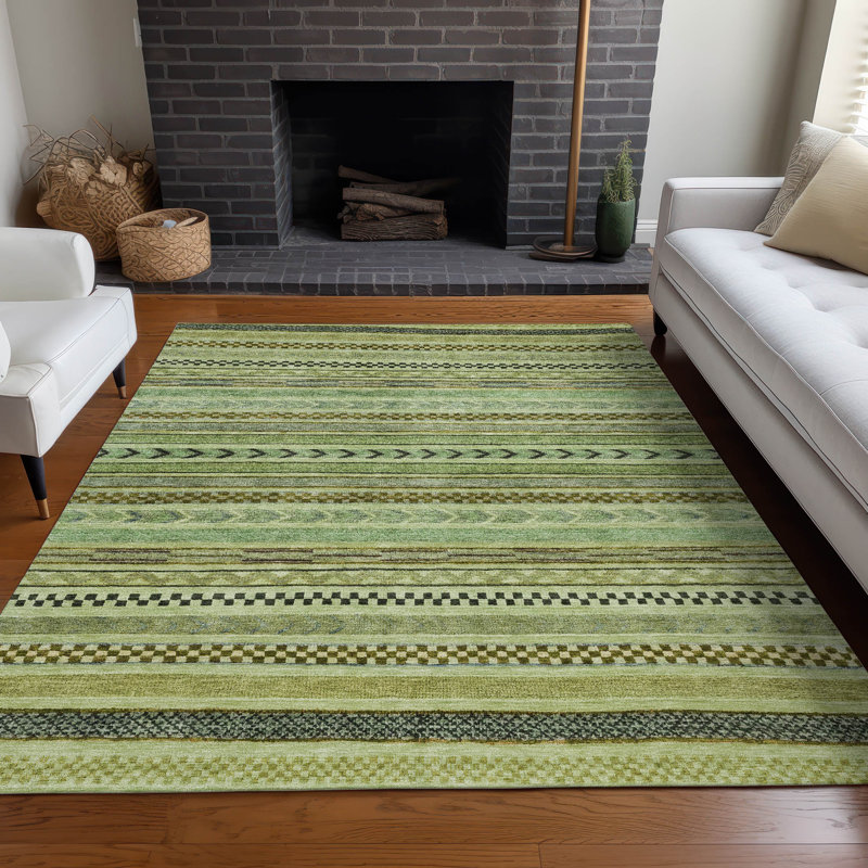 Tapis intérieur / extérieur Claudian ACN1625 lavable à la machine, Rectangle 5 pi x 7 pi 6 po