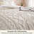 Bedsure Full Tufted Boho Comforter Set - Beige Geometric Design, Farmhouse Embroidery, Soft 5-Piece Bedding Set, All Season-125465504-125465506
