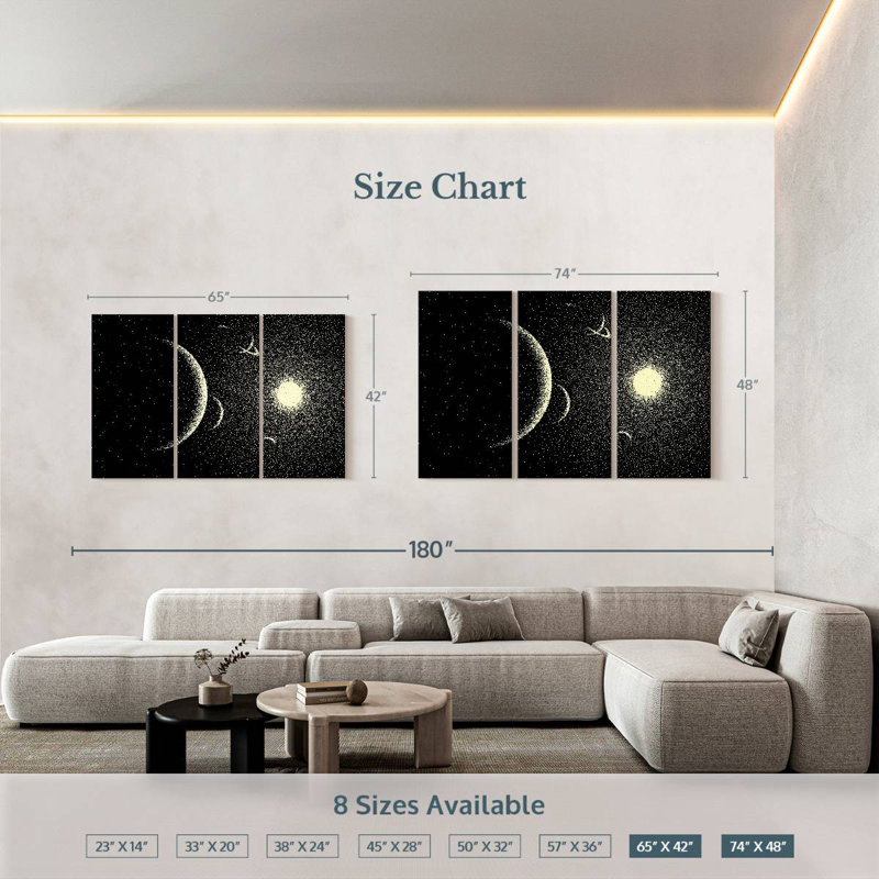 Oberle Star Clusters, 42" H x 65" W