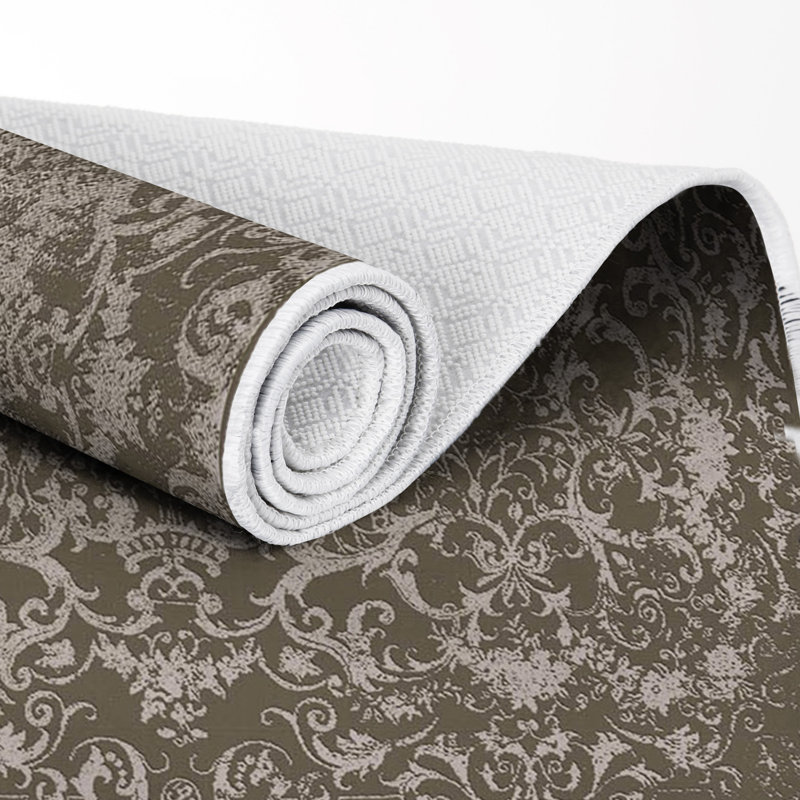 Ensemble de tapis de bain 2 pièces Lynda, Brun / crème