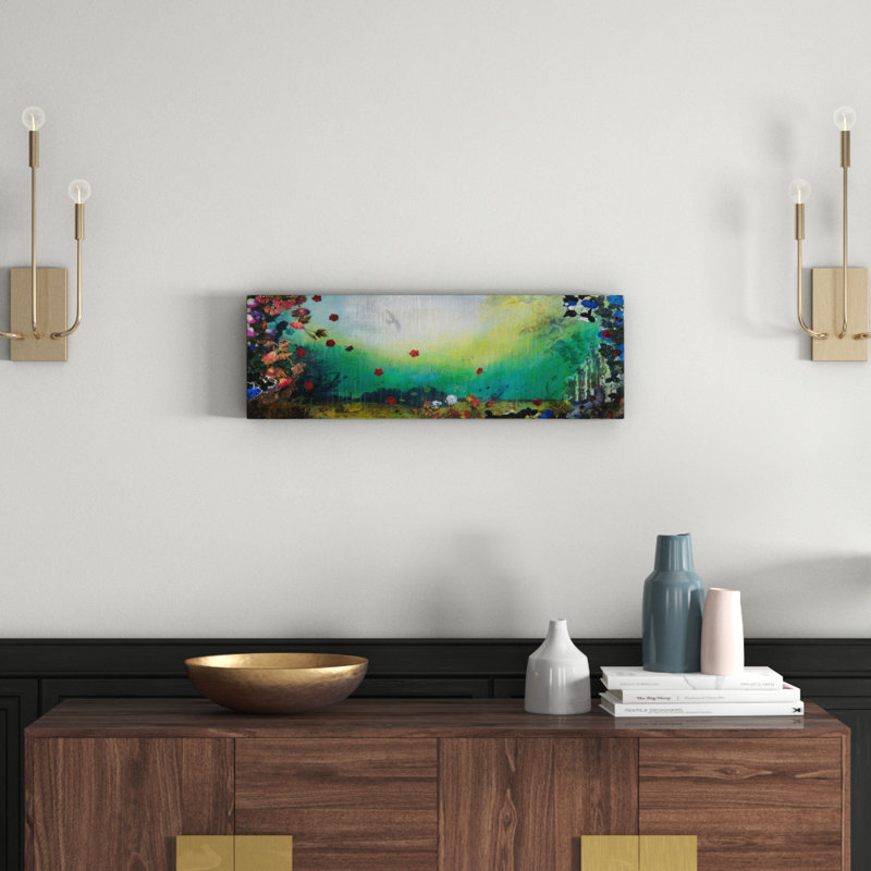 1 Piece Wrapped Canvas Wall Art, 25cm H x 76cm W x 3.81cm D