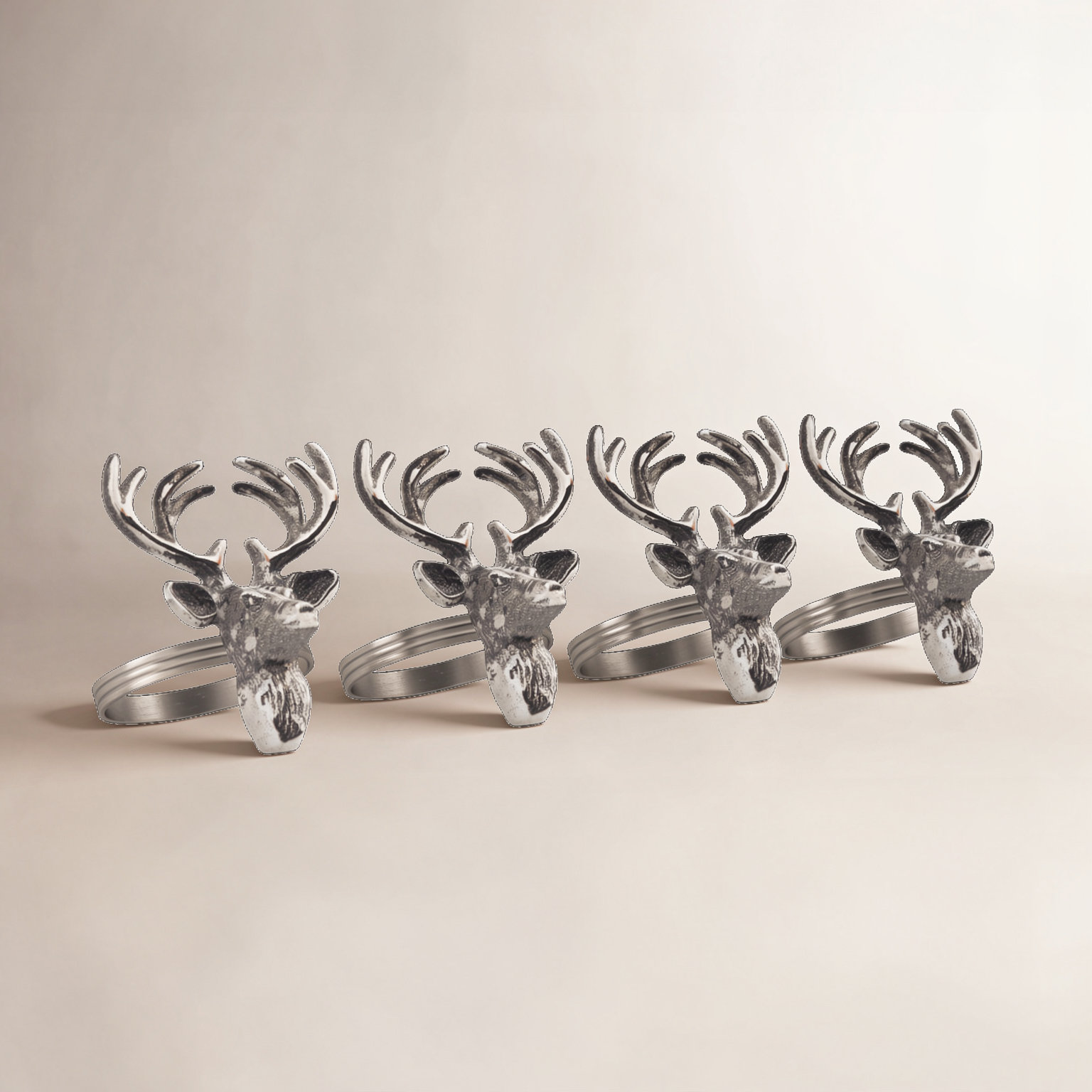 Brass Napkin Ring, Silver