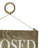 Foreside Home & Garden Open or Closed Sign Natural Mango Wood & Metal