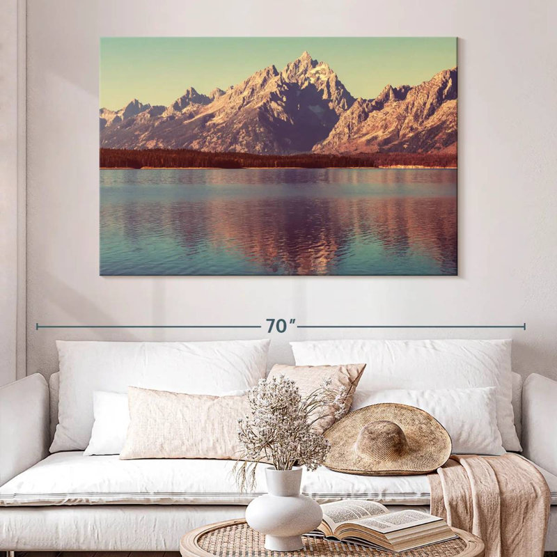 Alvord Grand Teton Reflections, H 34 po x l 51 po