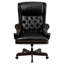 Fauteuil de bureau ergonomique à haut dossier et capitonné LeatherSoft-15331028