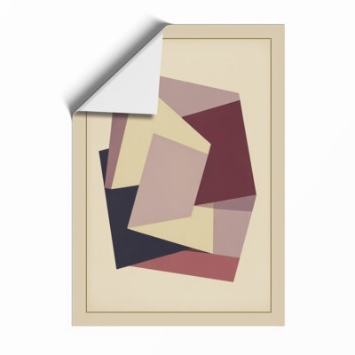 Angular Forms Geometric - Framed Print