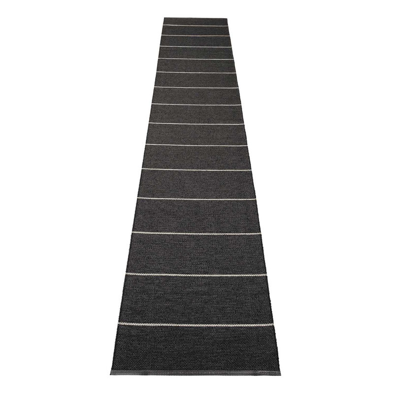 Rug TOM Leaf 2.25 X 4 Ft, Black, Runner 2'3" x 12'3"