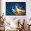 Impression sur toile Ocean Sunset Wave-116818279-100690855