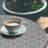 Ambesonne Orient Fitted Round Tablecloth Charcoal Grey and White-1143547147