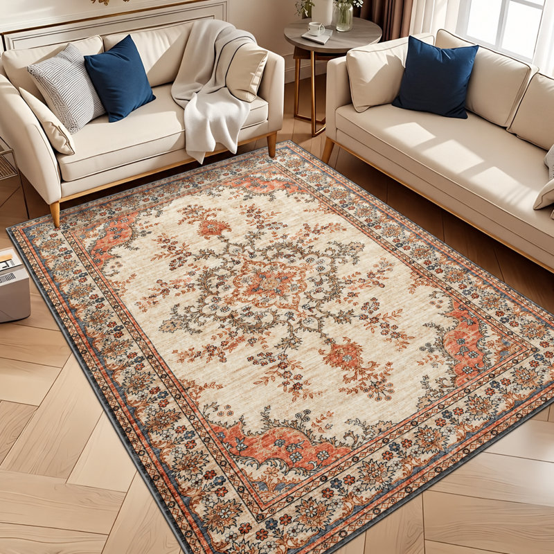 Aspire Homeware Vintage Floral Area Rug, Rectangle 160 x 230 cm