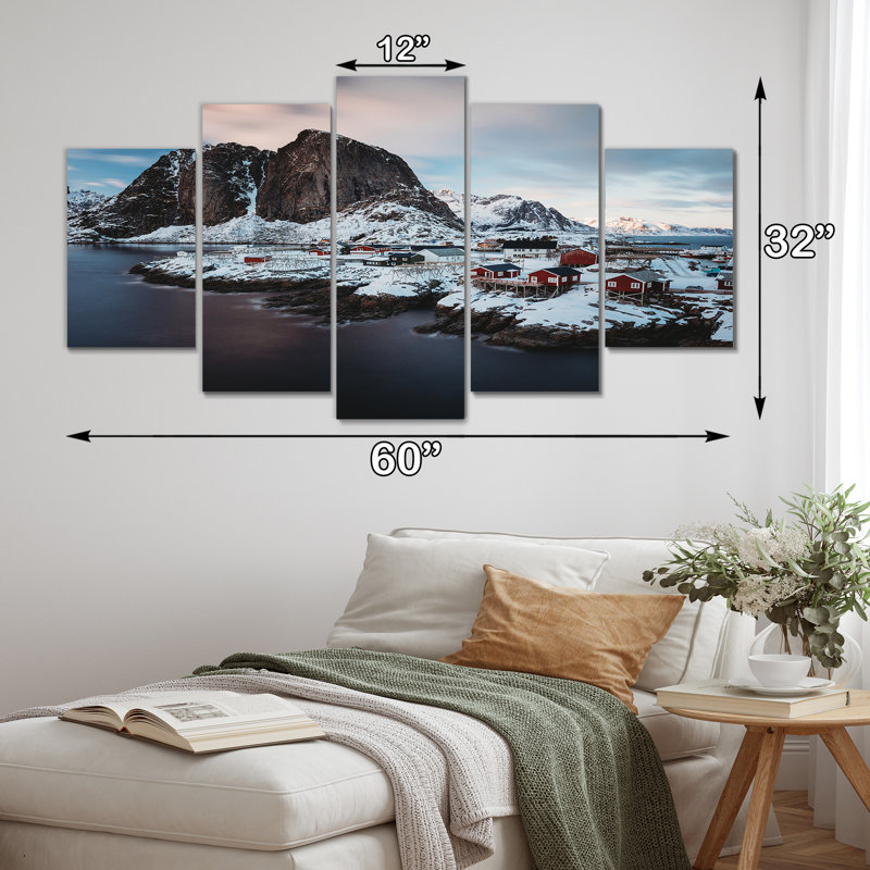 Alaskan Wilderness I - impression sur toile de paysages - 5 panneaux