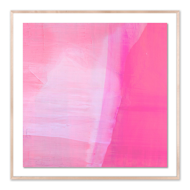 Rose Garden Print by Kim Whiteside, 48" H x 48" W x 2.5" D, Natural