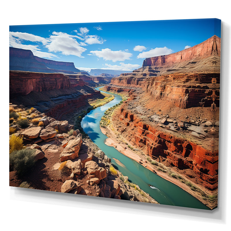 «USA Grand Canyon Majesty», art sur toile États-Unis, H 34 po x l 44 po x P 1,5 po, Toile tendue