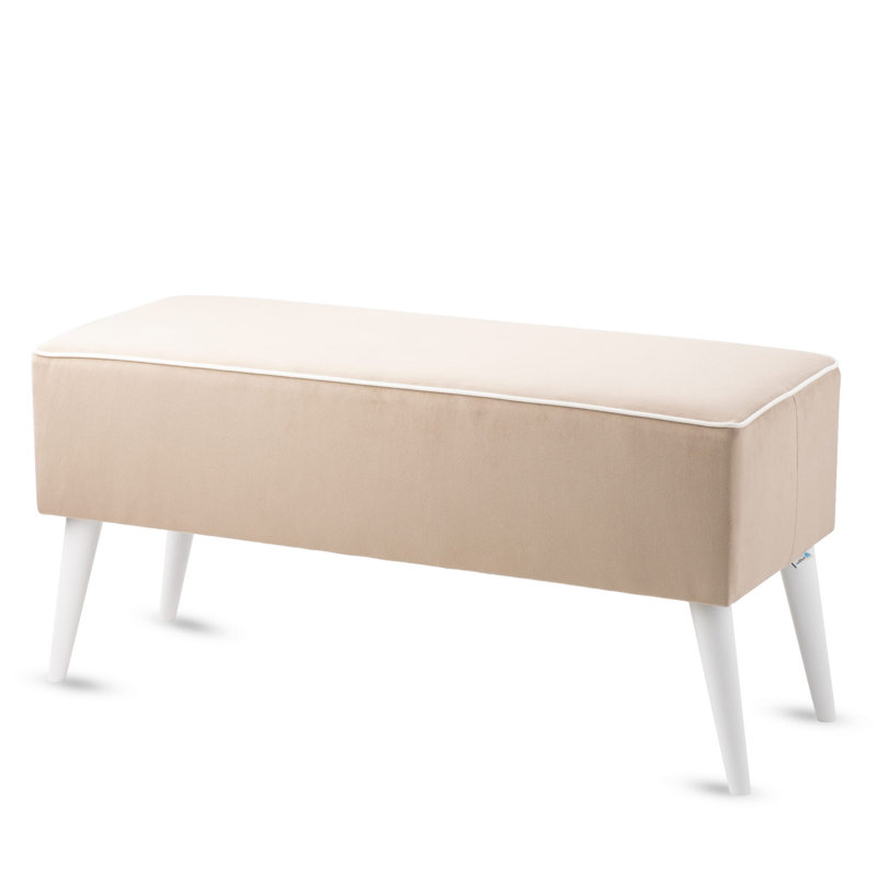 Saxonburg Upholstered Bench, 47 H x 100 W x 30 D cm, Beige