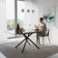 Modern Black Glass Expandable Dining Table For 4-6 People | Gift Idea