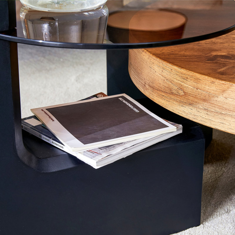 Table basse à double étage détachable : son design élégant la rend plus précieuse, et sa conception détachable permet une utilisation plus flexible de l’espace et l’adapte à différentes situations.