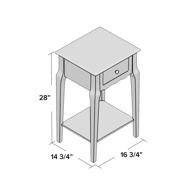 Table de bout avec rangement Hague , Vert marine