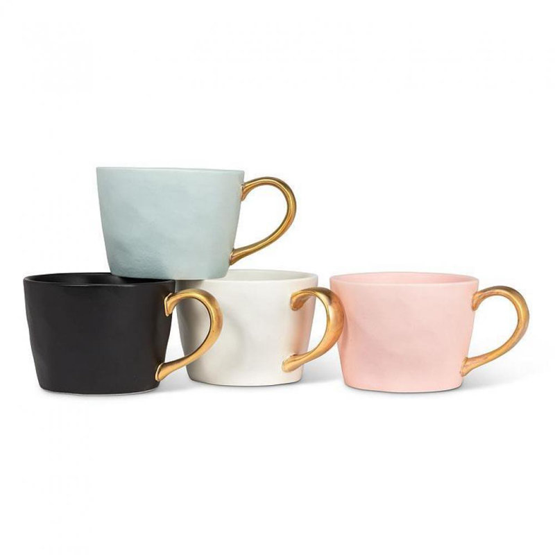 Yasminda Stoneware Teacup, Matte White