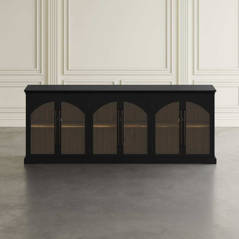 Buffet de style transitionnel 96 po Sherree, Noir