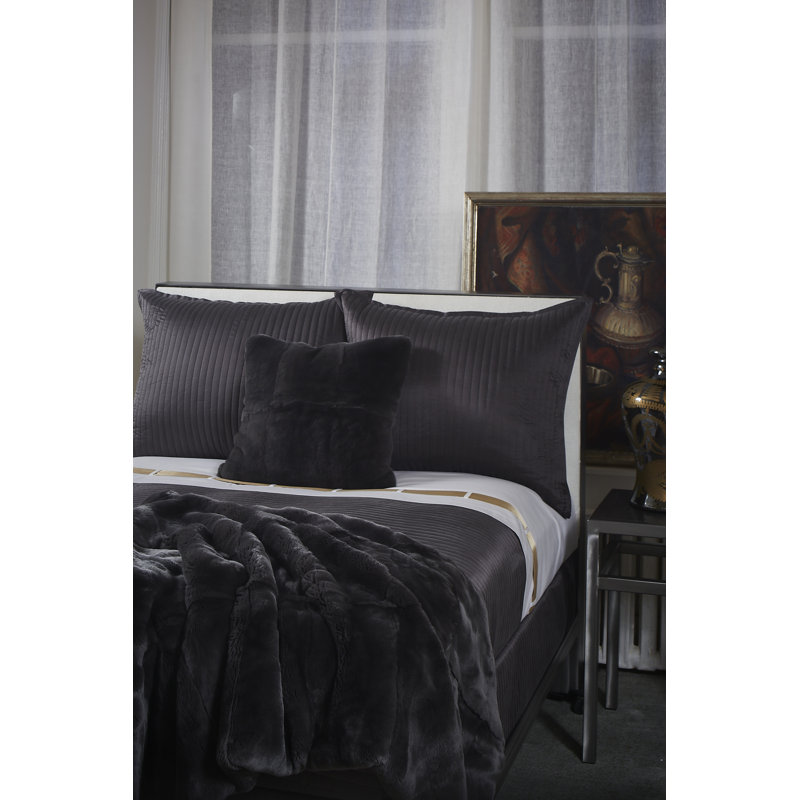Coverlet, Charcoal, Queen Coverlet