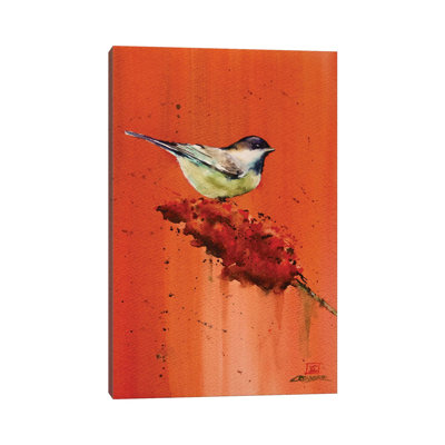 " Chickadee On Butterfly Bush " by Dean Crouser