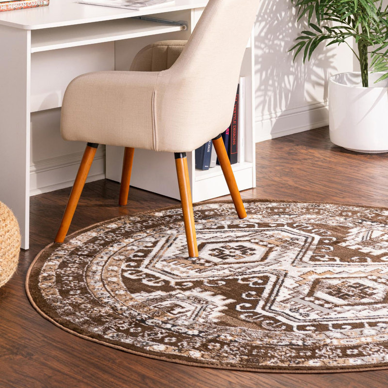 Charlotte Oriental Indoor Rug, Round 7'10"
