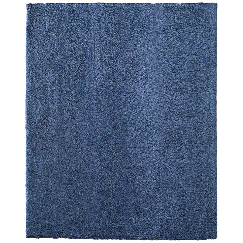 Tapis moderne uni Tula, Blue, Rectangle 9 pi x 12 pi