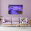 Abstract Waves Abstract Elegant Modern Violet Wall Art Print 1 Piece Wrapped Canvas Wall Art-1110383592