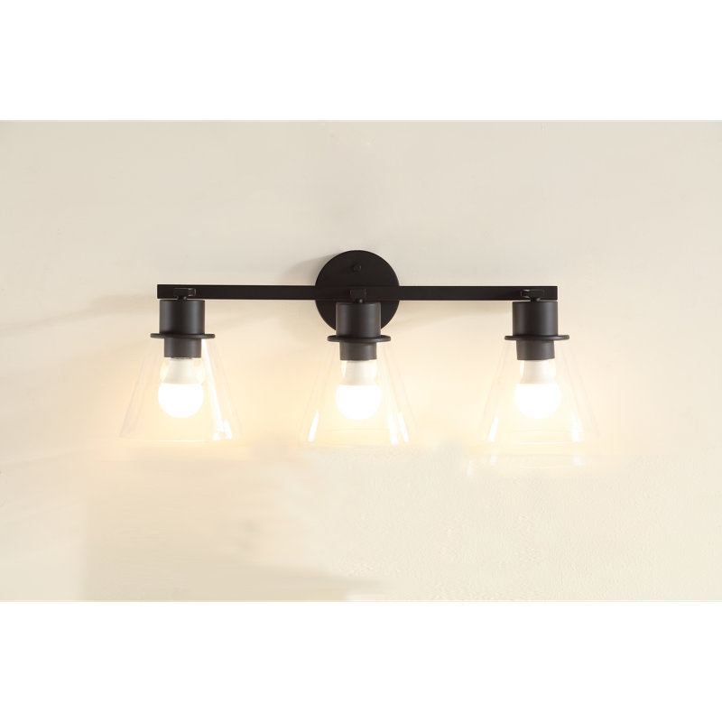 3 - Light LED Vanity Light, Matte Black