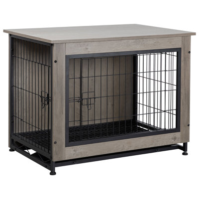 Emberli  Dog Crate Furniture, Side End Table, Modern Wooden Kennel for Dogs Indoor
