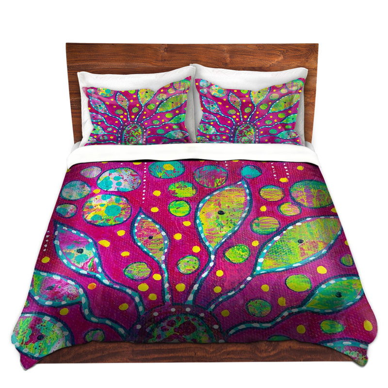  Ensemble de housses de couette Michele Fauss, Housse de couette pour grand lit et 2 taies décor