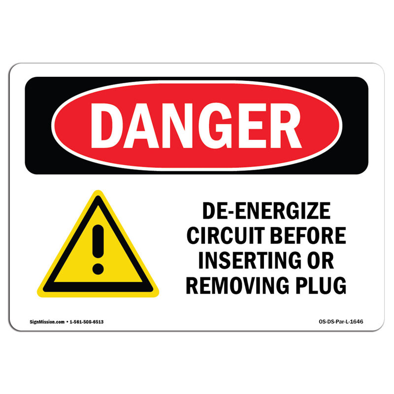 Enseigne de circuit en aluminium de désexcitation 12 x 18, H 18 po x l 24 po x P 0,1 po