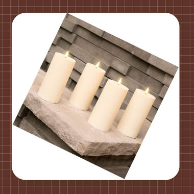 Infinity Wick Ivory 11 Taper Candles, Set of 4, Decor, Flameless Candles