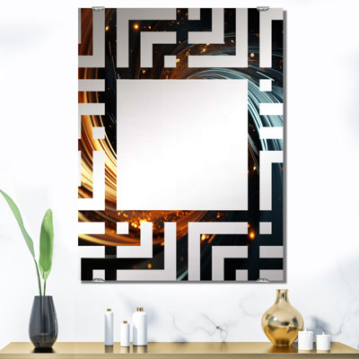 Mickles - Miroirs muraux à spirales abstraites