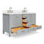  Ensemble de meuble-lavabo double 61 "-459167775-507835472