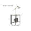 Ensemble de table 3 pièces de style rustique à finition blanche 1 table basse 2 tables de bout 2 pièces de style minimaliste-119971739