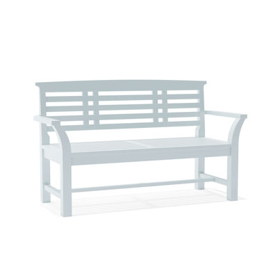 Sakura 2-Seater Teak Bench In White Finish