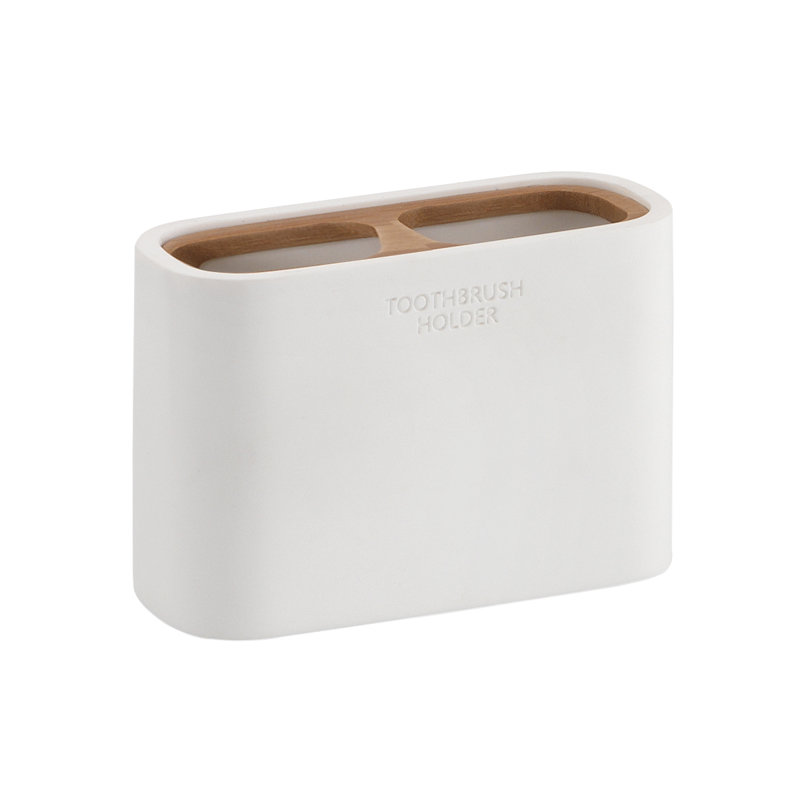 Taulbee Tumbler, White/Bamboo