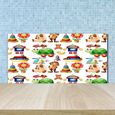 Gadde 50cm W x 100cm L Glass Peel and Stick Panel