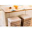 Theodosia Upholstered Counter Stool with Solid Wood Frame-22604529