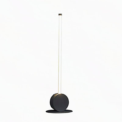23" In Modern Led Leaning Towering Stick Metal Table Lamp