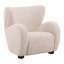Rose Polyester Occasional Chair, Sand