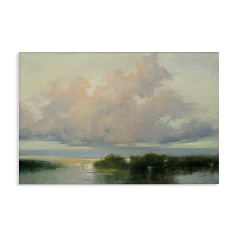 Nuage et courants, toile par Julia Purinton, H 16 po x l 24 po