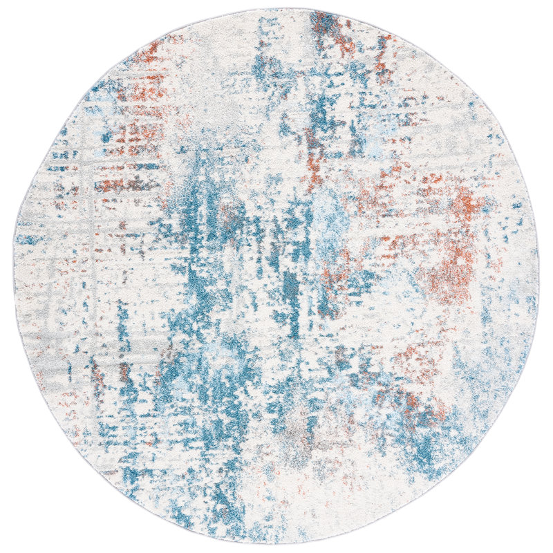 Tulum Performance Rug, Round 6'7"