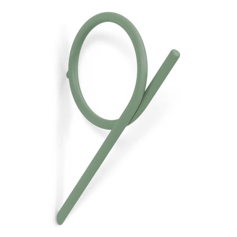Spinder X BUDDE Steel Wall 1 - Hook Coat Rack, Green