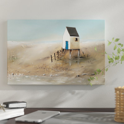 «Beach Cabins II» par Jean Jauneau - impression sur toile tendue