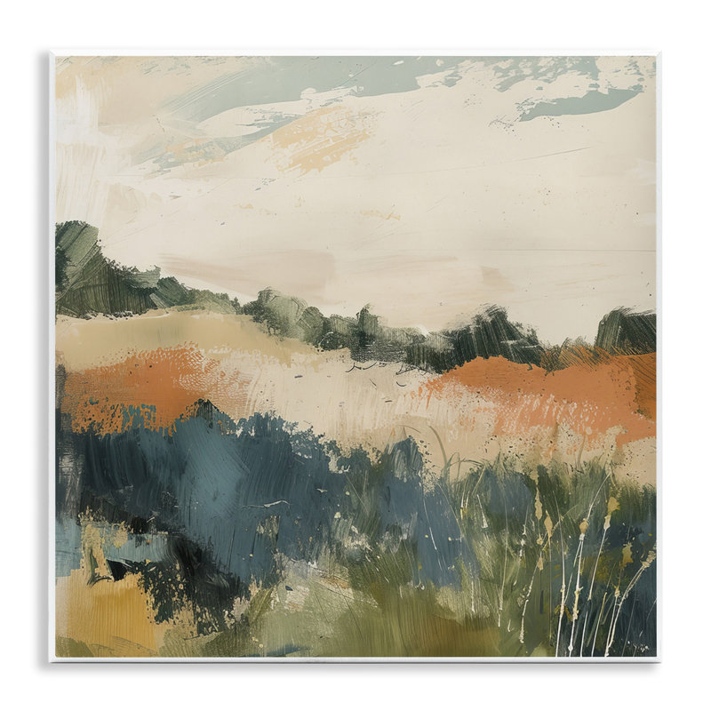 Art abstrait abstrait sur paysage neutre par Irena Orlov