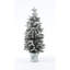 Arbre de Noël illuminé par la neige-1471467188