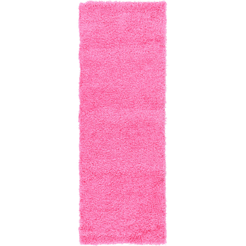 Tapis rose Angeline Taffy, Tapis de couloir 2 pi 7 po x 16 pi 5 po